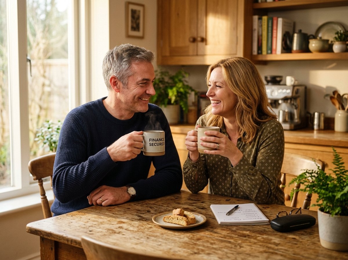 Couple planning long term financial protection with whole life insurance